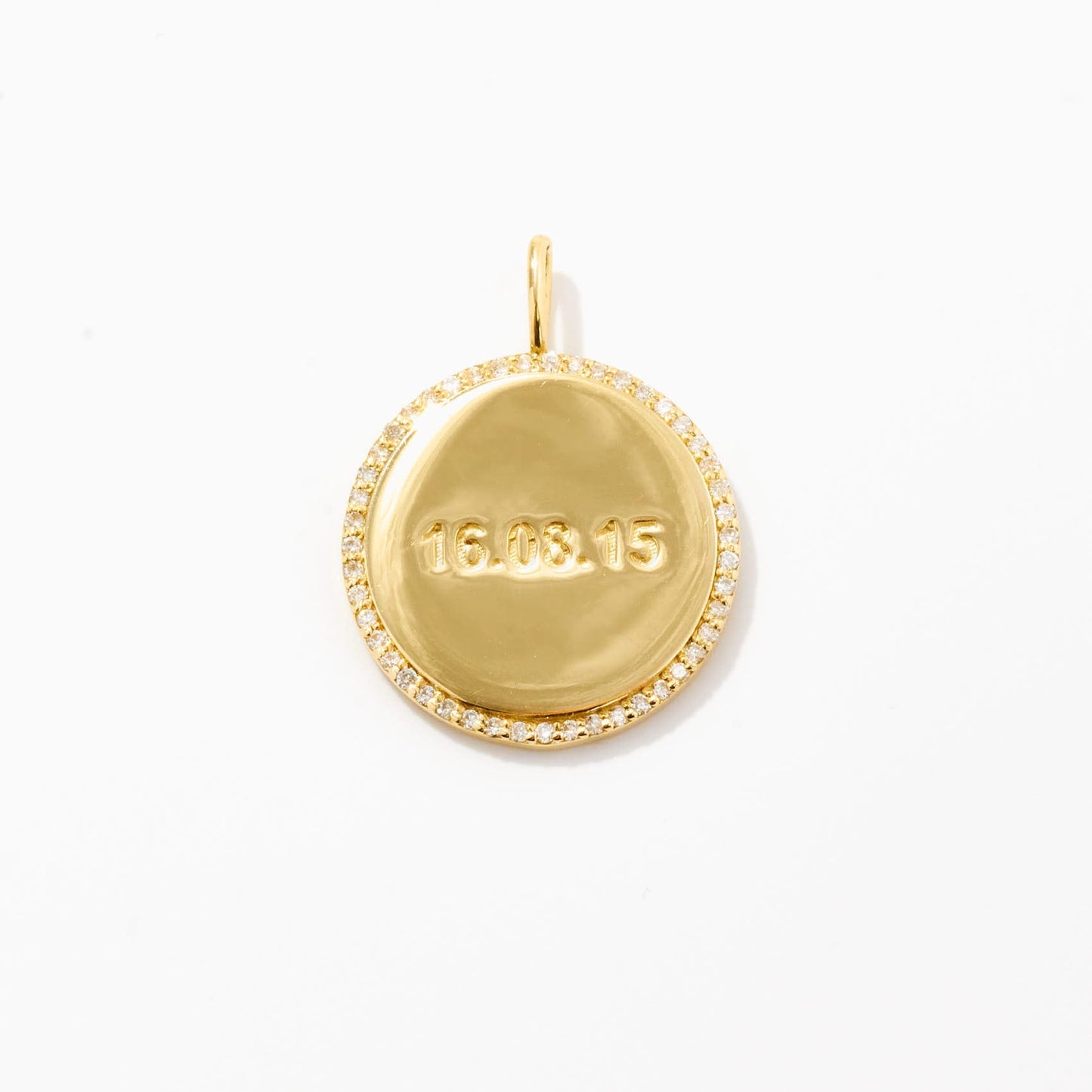 Elmas İşlemeli Disk Charm